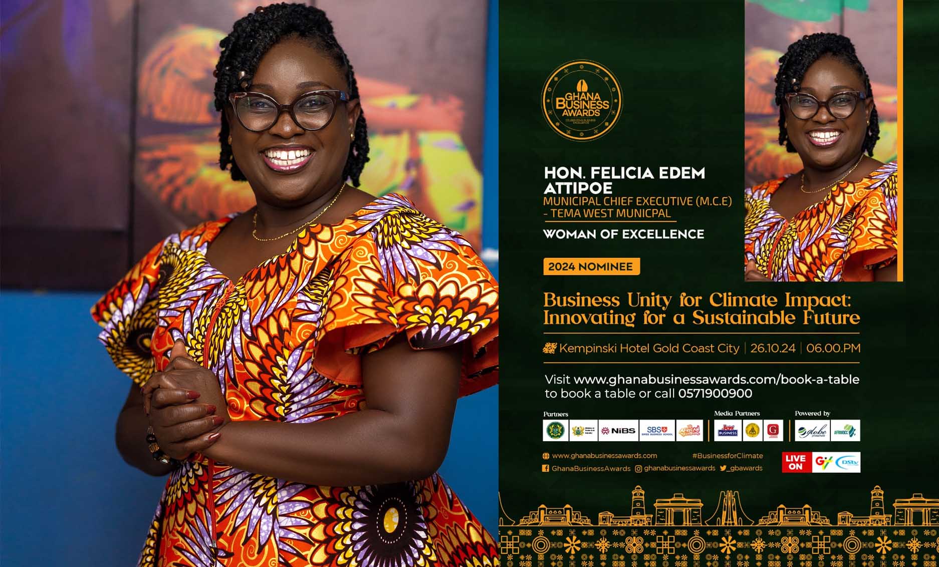 Felicia Edem Attipoe bags 6 nominations at Ghana Business Awards